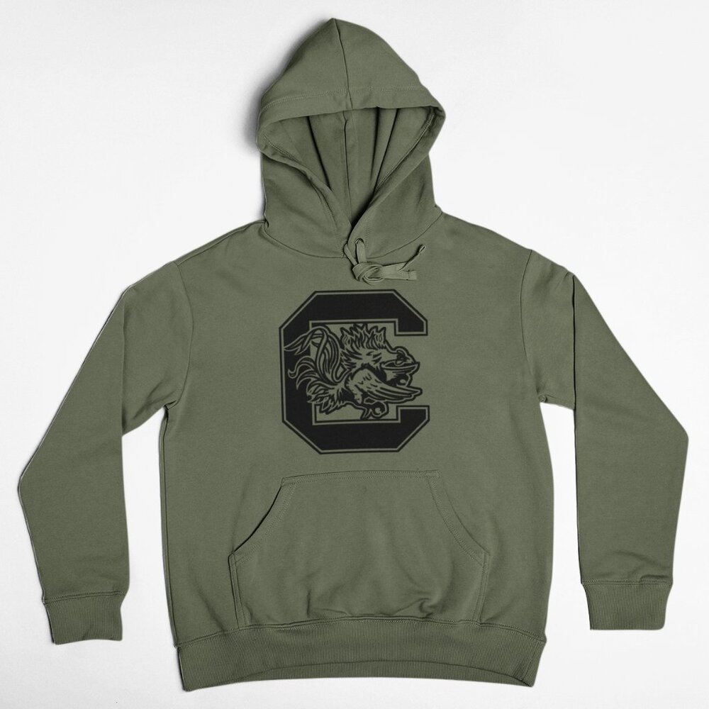 NEW South Carolina Gamecocks Pullover Fleece Hoodie MILITARY ARMY GREEN